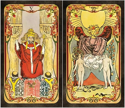 Baraja de tarot vintage estilo Shabby Chic clásica RW