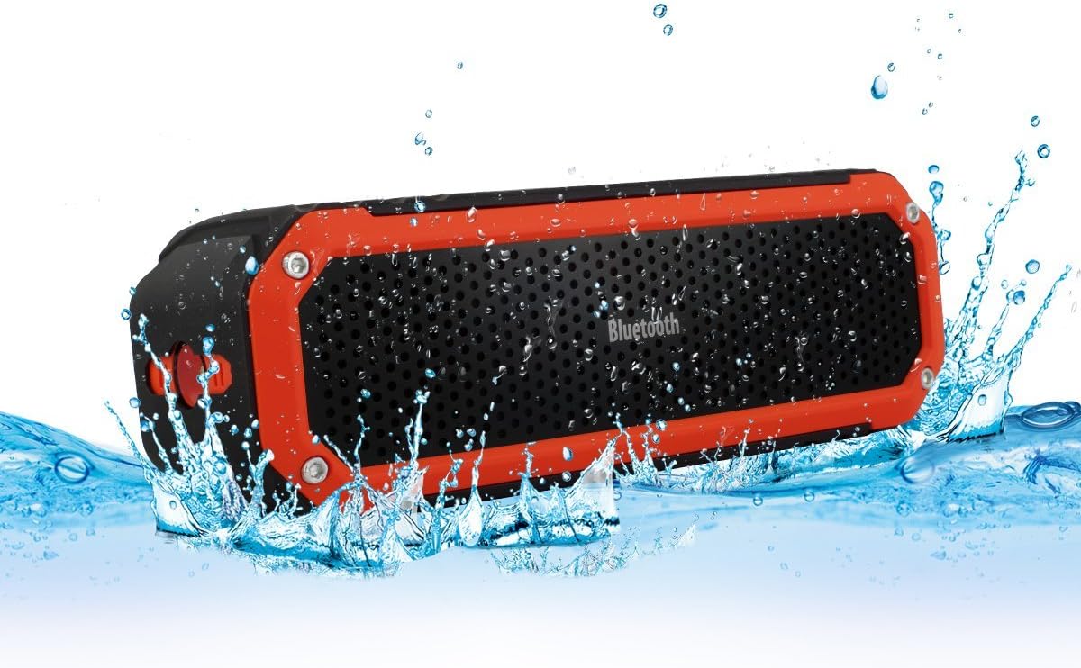 Portable Bluetooth Speaker waterproof Speaker Bluetooth 4.0 10W with Flashlight for Outdoor Sports,12-Hour Playtime with Enhanced Bass Built-in Mic Handfree Call, Compatibile with Android, iPhone