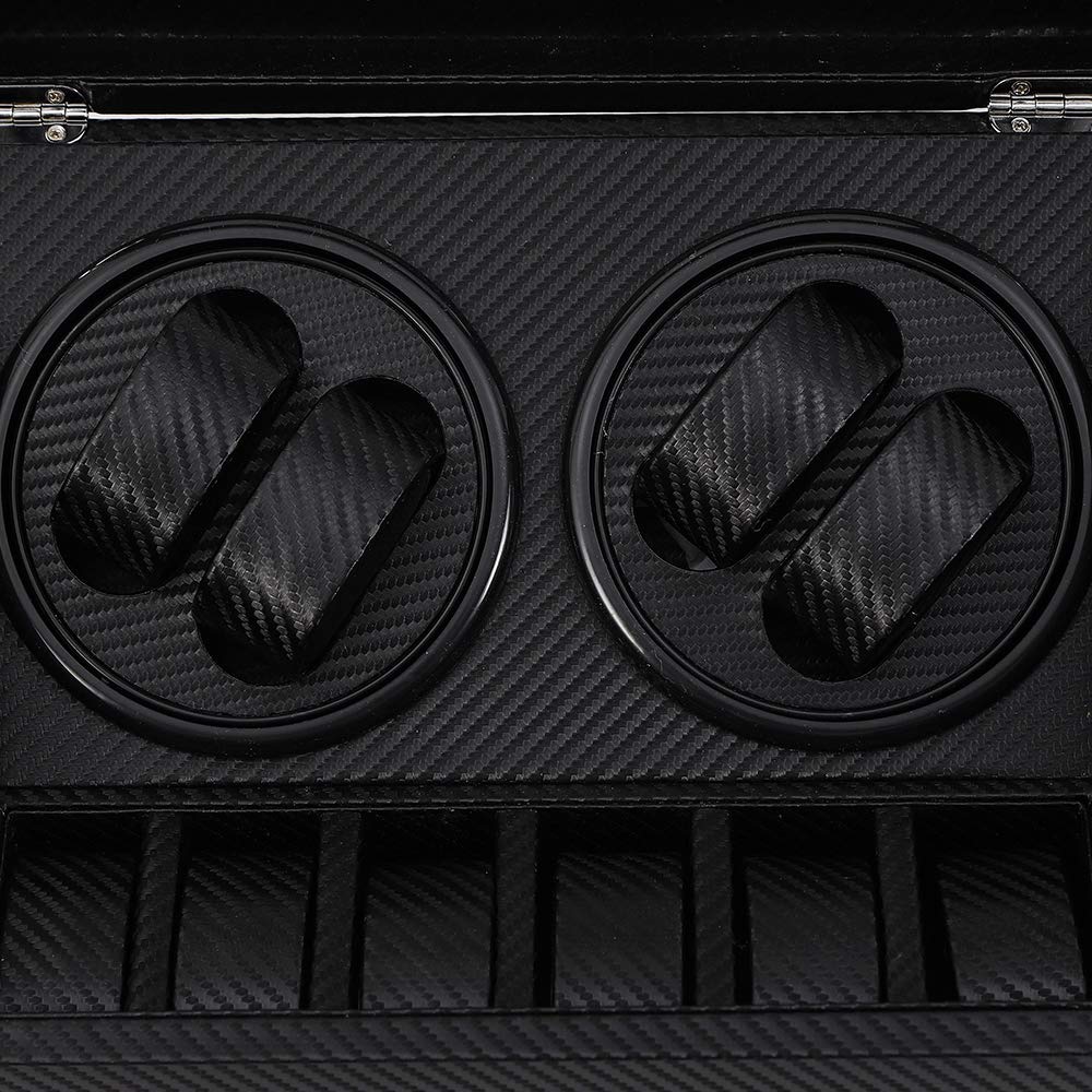 4+6 Uhrenbeweger Luxuriöser Automatische Uhrenbeweger Box Uhrenvitrine Watch Winder leisem Mabuchi Motor,Bewegungs Mechanische Uhren für Automatikuhren Aufbewahren