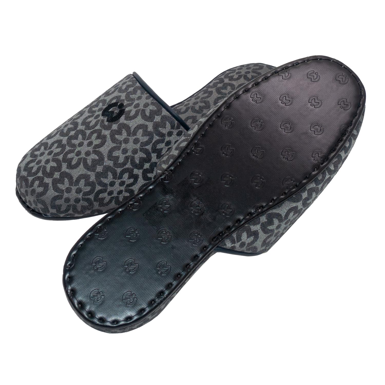 mila schön皮革スリッパL（black）