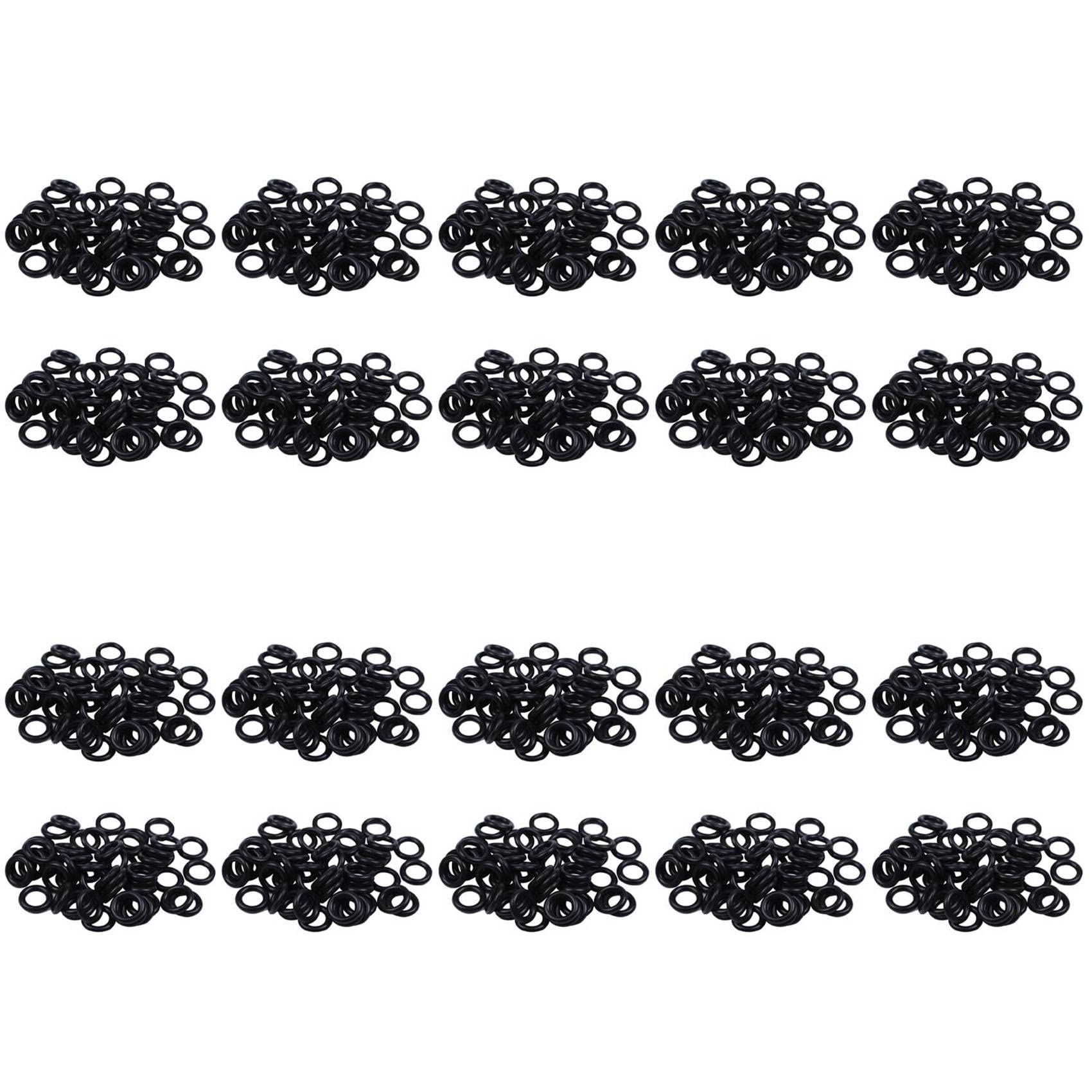 Jnchdghwa Black 1000 Pieces Nitrile Rubber O Ring Seals Washers 12 Mm X 2,5 Mm X 7 Mm