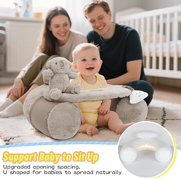 KAKIBLIN Baby Sit Me Up Seat, Inflatable Baby Chair with Cover