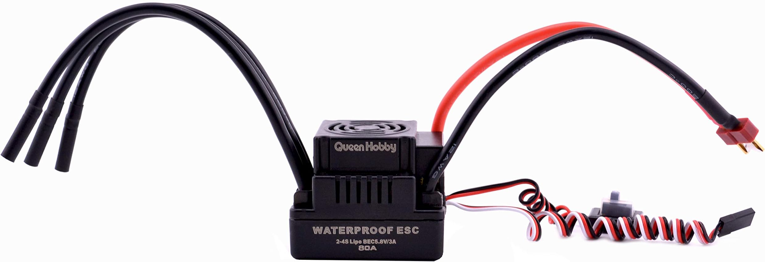 Readytosky 80A Brushless ESC 2-4S Electric Speed Controller for 1/8 RC Car Truck