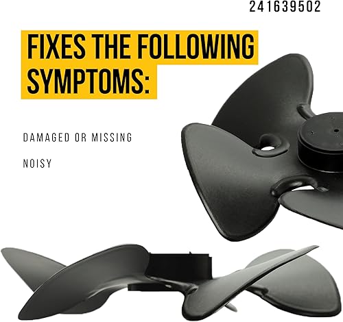 Miniatura 3 de 241639502 Cuchilla del motor del ventilador del condensador  Compatible con Frigidaire Electrolux Kenmore piezas de refrigerador  Reemplaza
