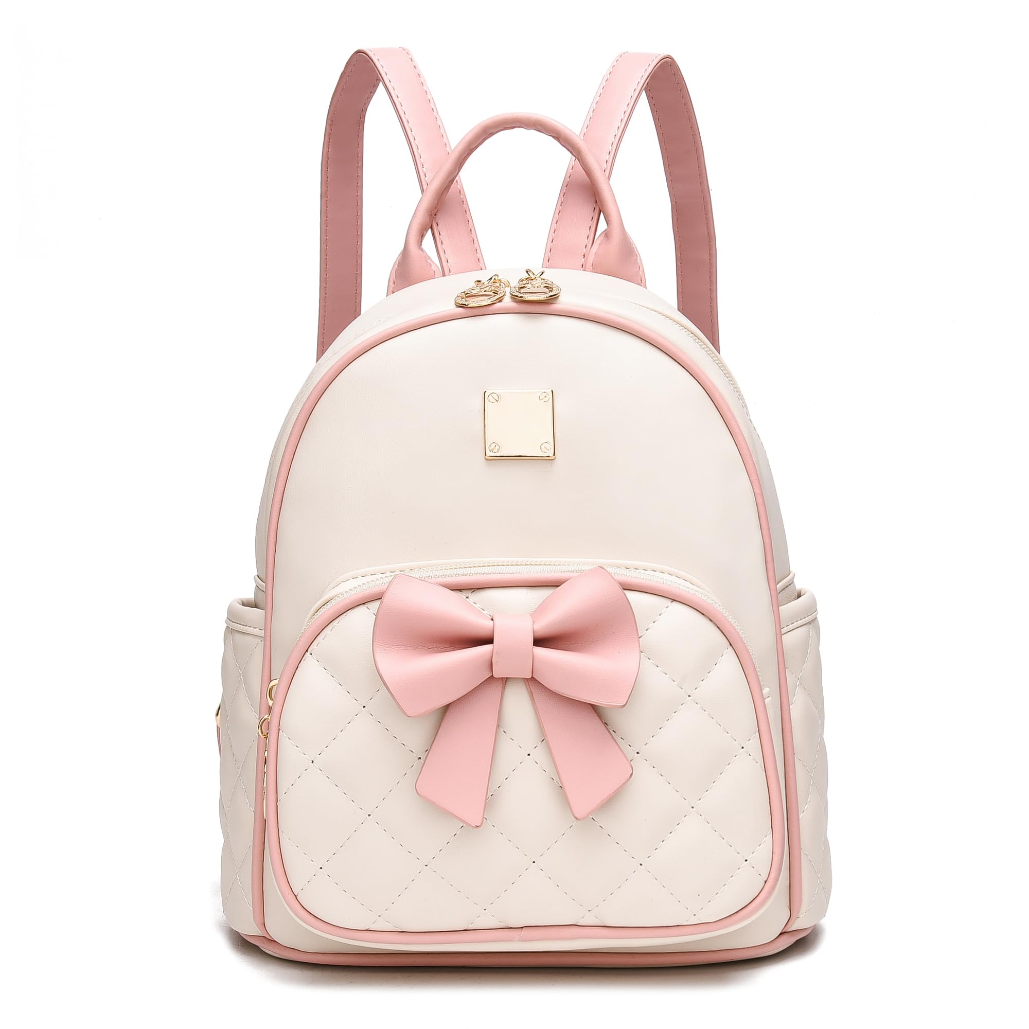 Mini Backpack for Girls Cute Bow Backpack Leather Small Backpack Purse for Women Teen Girl Gifts Trendy Stuff for Kids