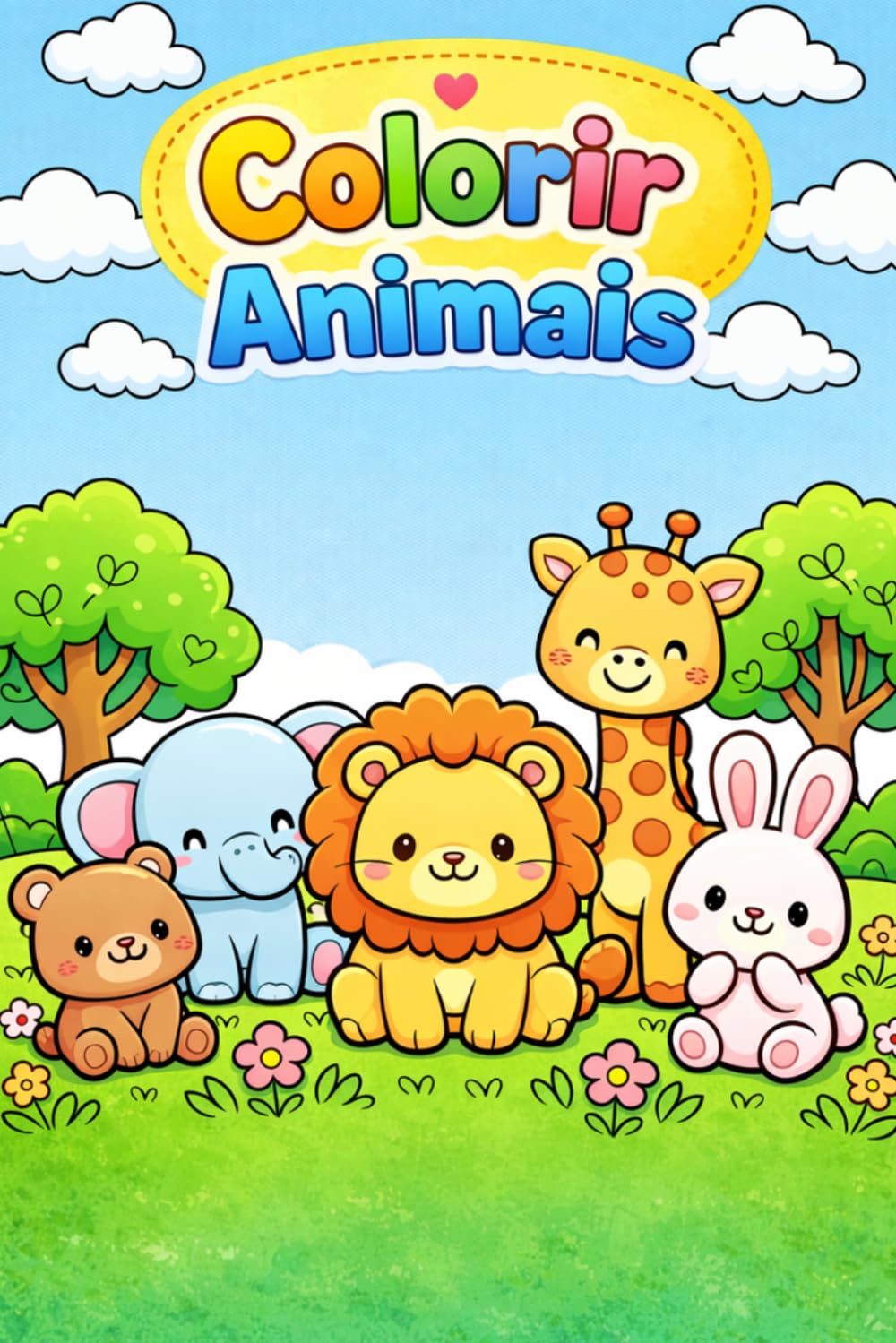 Livro para Colorir de Animais