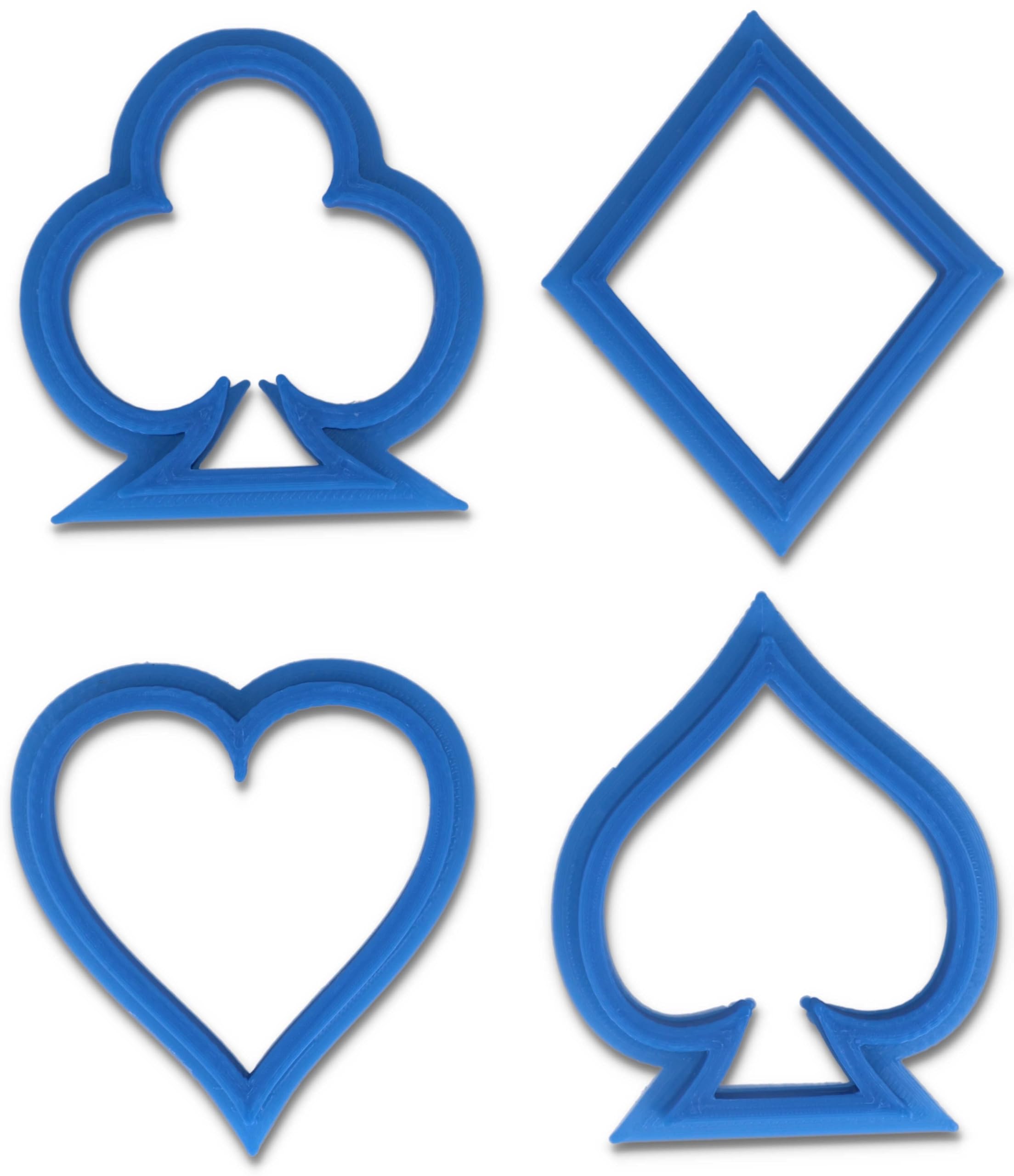 Graziano 8011684058494 Poker Cookie Cutter Set, Plastic