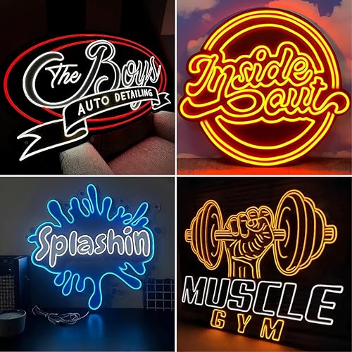 Miniatura 6 de Letrero de neón personalizado, letrero de neón LED personalizado con impresión UV, LoGo, personalizable para negocios, salón de belleza, estudios de