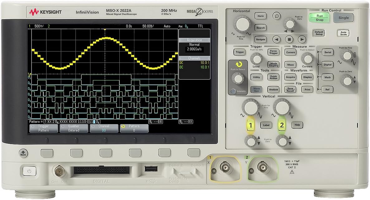 KEYSIGHTDSOX2022A Oscilloscope: 200 MHz, 2 Analog Channels