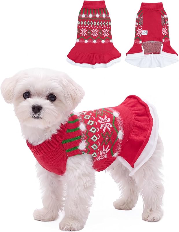 Suéter Vestido para Cães com Babados CuteBone CB-DS – 150 g