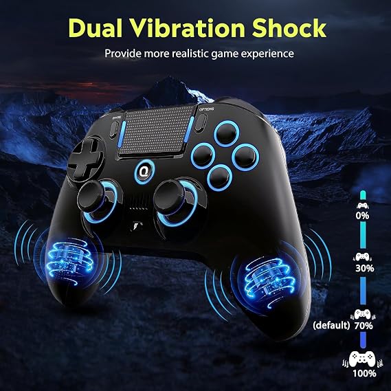 QRD Spark N5 Hall Effect Wireless Controller for PS5/PS4/Steam Deck/PC - Gaming Gamepad with Touchpad, 6-Axis Gyro, Dual Vibration, Macro Functions