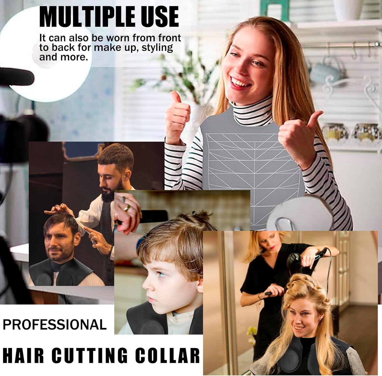Hair Cutting Cape, Barber Cape, Hair Dye Collar, Capa para Cortar Pelo, Salon Hairdressing Hair Cutting Collar