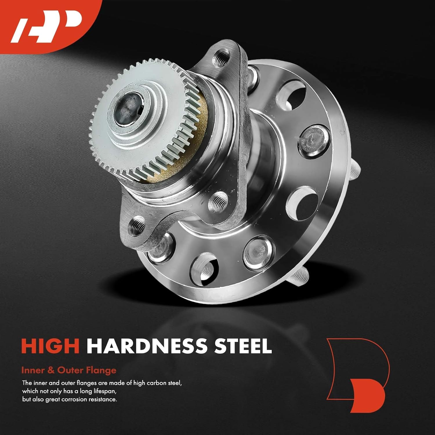 A-Premium 2 x Rear Wheel Bearing and Hub Assembly with ABS Ring & 5-Lug Compatible with Hyundai Sonata 2006-2009 & Kia Optima 2006-2010 - Image 3