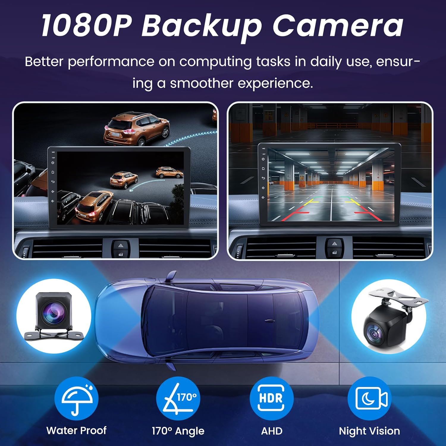 5G WiFi Car Radio for 2007-2013 Chevy Silverado: Tahoe Suburban with 8inch HD IPS Touch Screen, Wireless Carplay Android Auto, GPS Navigation, Bluetooth SWC, 1080P Backup Camera FM