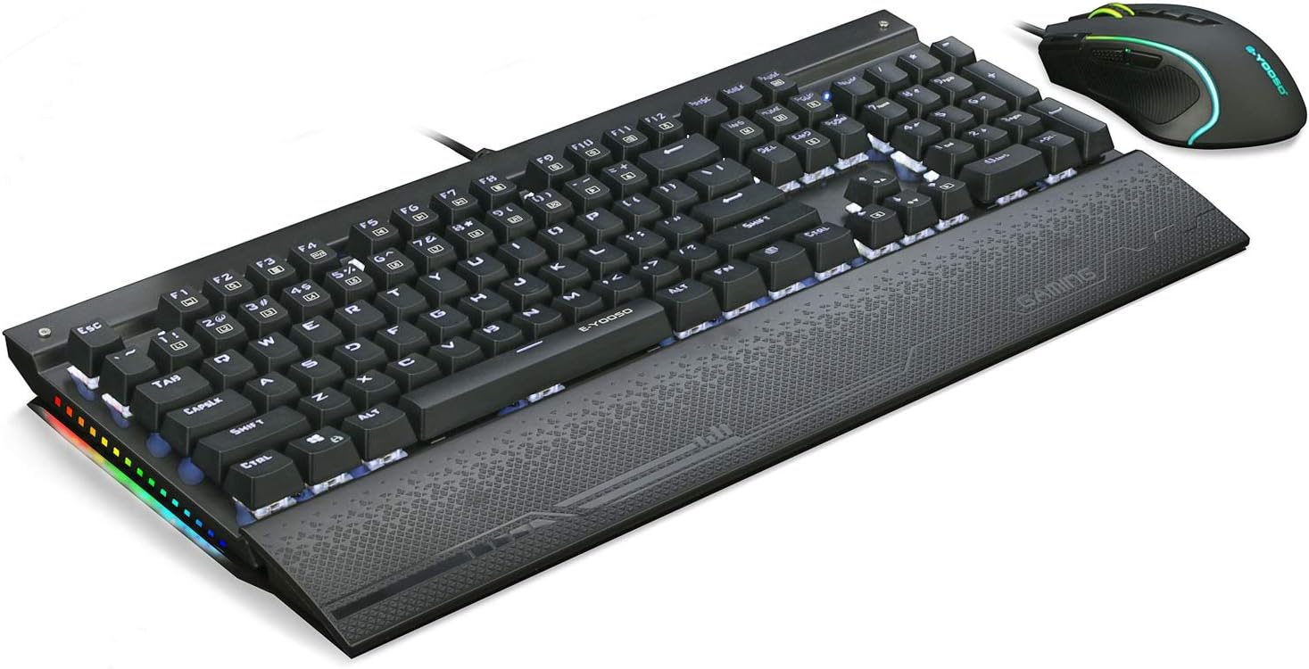 Buy 2 get 3 Z-727 Mechanical Keyboard and Mouse, Mouse Pad Combo 104 Keys LED Backlit Gaming Keyboard with Blue Switches, Detachable Wrist Rest, RGB Gaming Mouse, for Windows PC One-Day Sale: Up to 60% Off Z-727 Mechanical Keyboard and Mouse, Mouse Pad Combo 104 Keys LED Backlit Gaming Keyboard with Blue Switches, Detachable Wrist Rest, RGB Gaming Mouse, for Windows PC