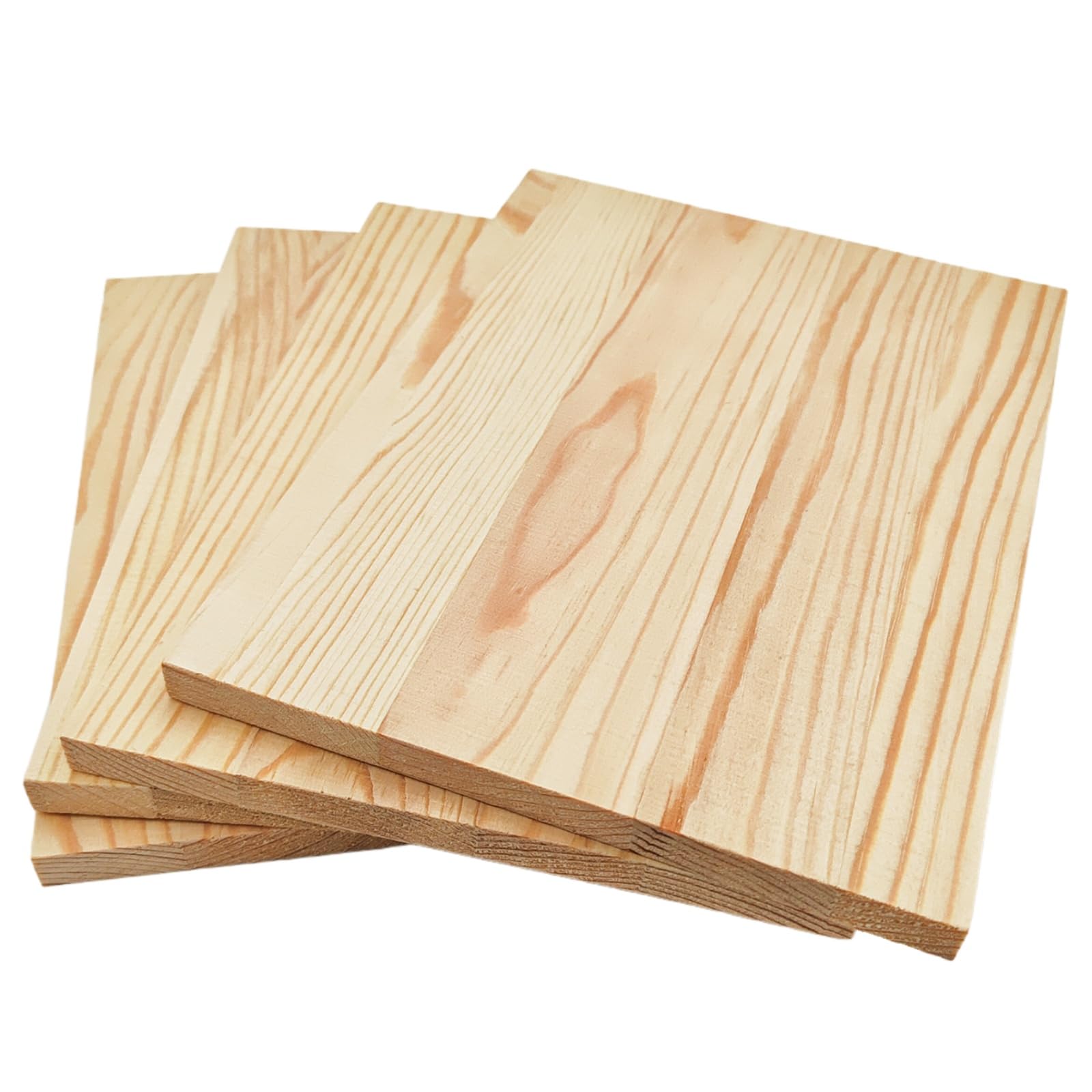 4PCS Rectangle Wood Boards Unfinished Wood Blocks for Crafting 20x15x1cm Blank Whittling Wooden Blocks for Carving,Painting & Burning