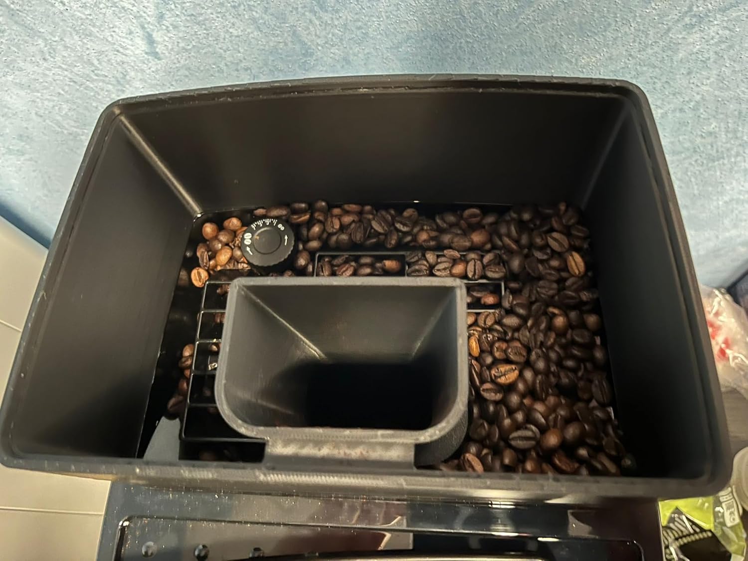 Coffee Bean Hopper Extender for DeLonghi Magnifica - Extra Large Capacity Bean Container - High-Capacity Coffee Storage, Black