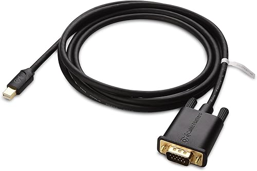 Miniatura 2 de Cable Matters Cable Mini DisplayPort a VGA (cable Mini DP a VGA) en negro de 6 pies - Compatible con Thunderbolt y Thunderbolt 2