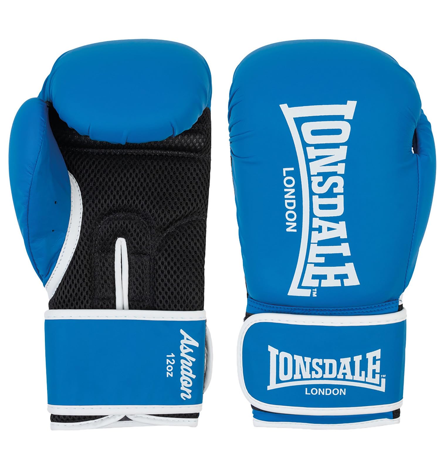 Lonsdale ASHDON Faux Leather Boxing Gloves Blue / White 12 oz