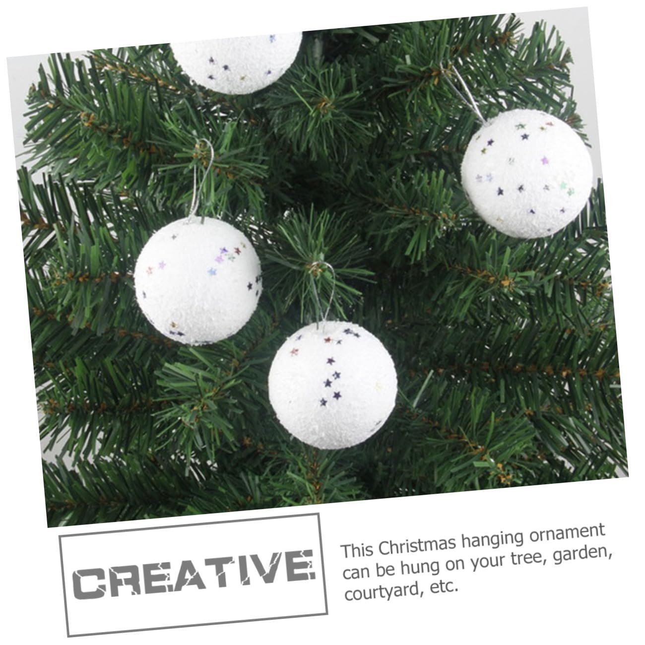 ABOOFAN 48piezas Adornos Navideños De Bolas De Colgantes para Decoración De Árbol De Navidad Accesorios Creativos para Crear Festivo Hogar y Eventos