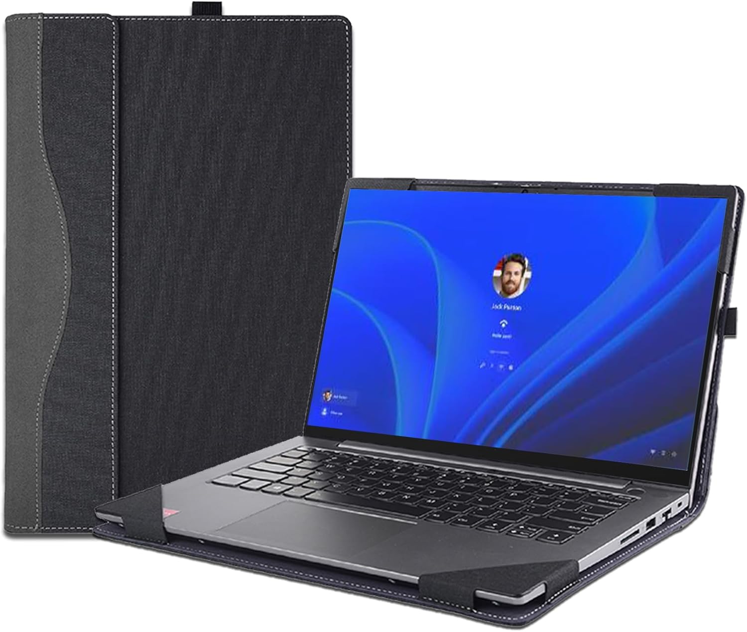 Case Cover for 16'' Lenovo Thinkbook 16 G4+ IAP/ARA&ThinkBook 16 G6 ABP/IRL[Not for Thinkbook 16P] Laptop Sleeve,2 in 1 PU Leather Protective Bag (Dark Grey)