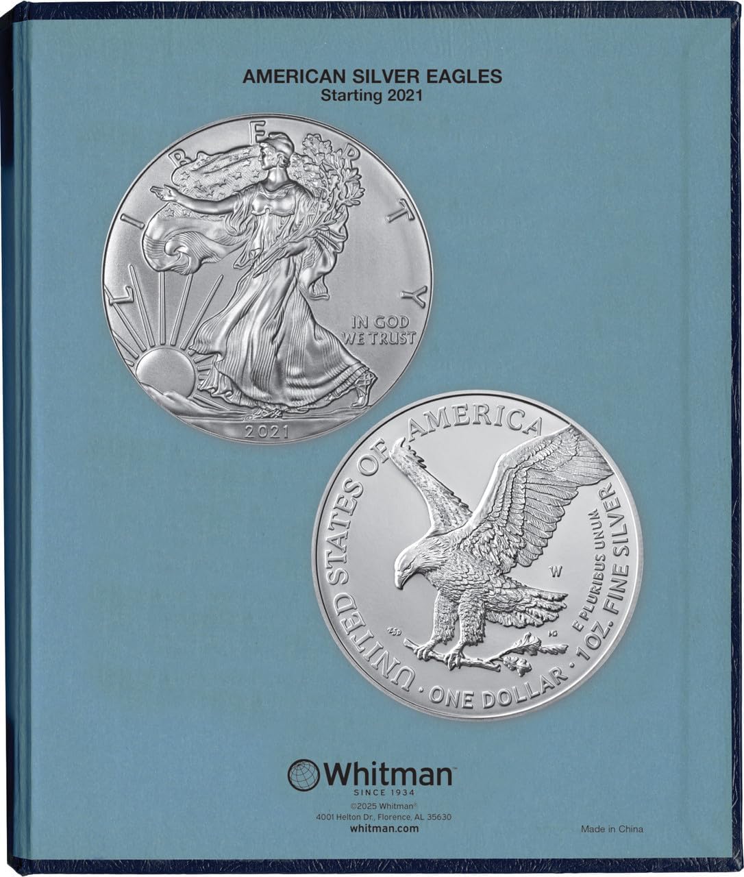 Whitman US American Silver Eagle Coin Album Two Volume Set Starting 1986#3395 and #4898