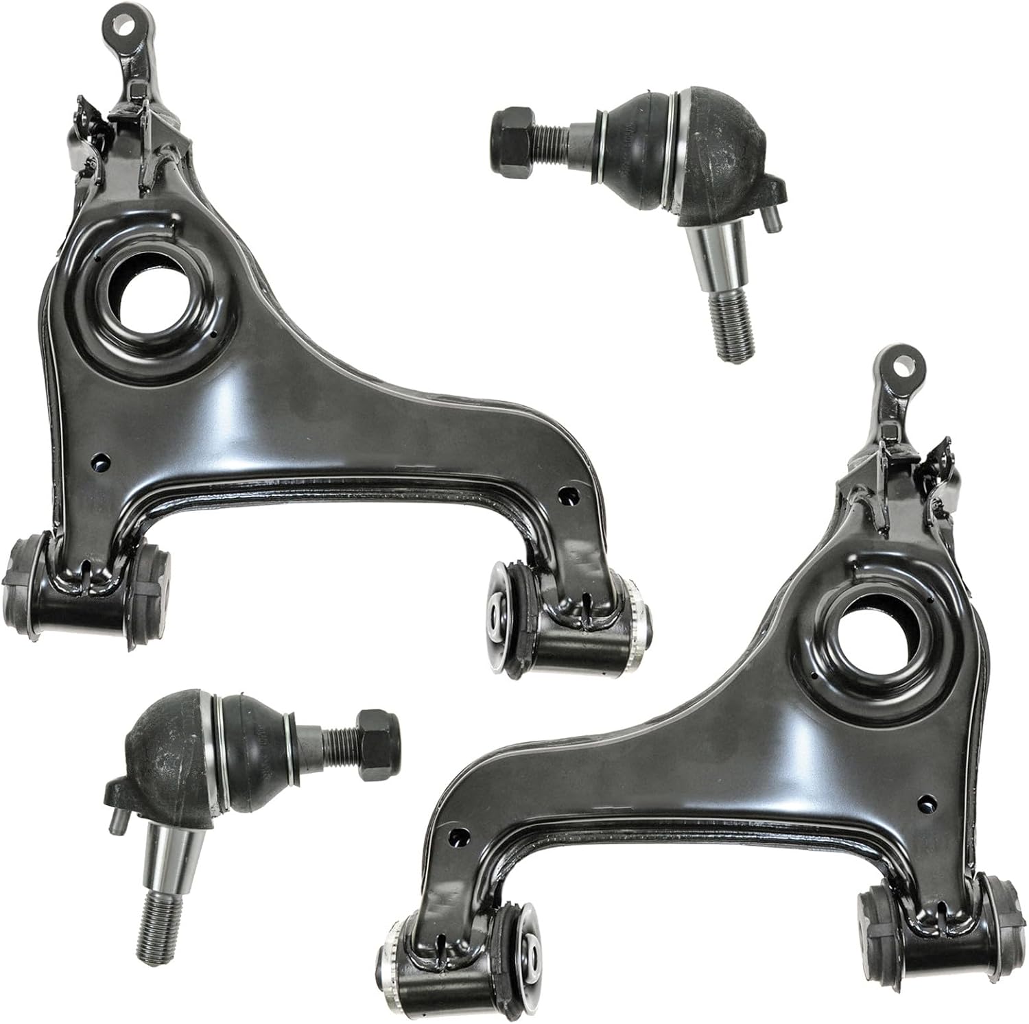 Front Lower Control Arm with Ball Joint Set 4 Piece Compatible with 1997-1999 Mercedes-Benz E300 1996-2002 E320 1997 E420 1998-2002 E430 1999-2002 E55 AMG