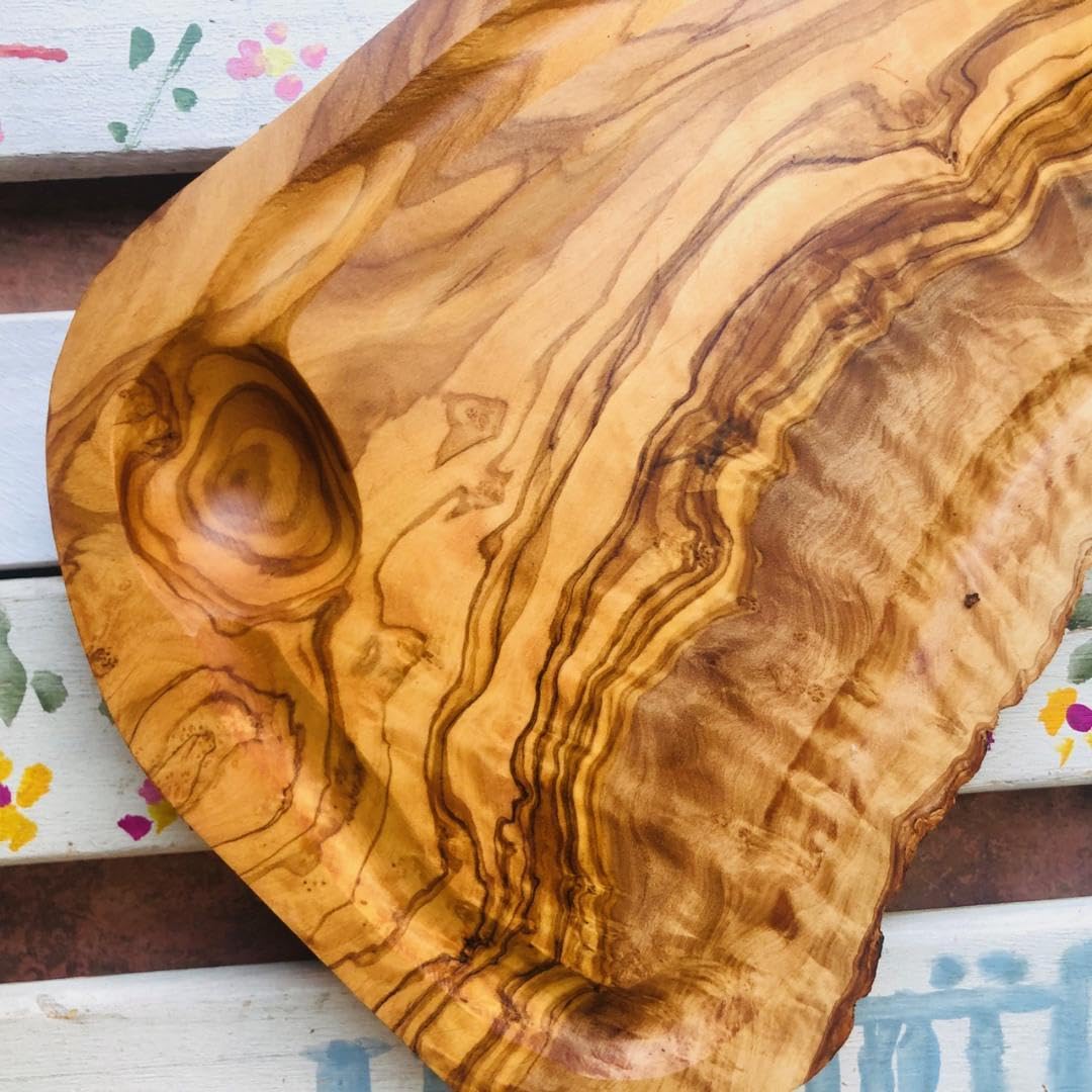 Amazon.co.jp: オリーブの木 個性あふれる1点もの溝付き どっしりと  