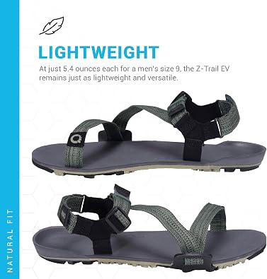 Xero Shoes Men's Z-Trail EV Barefoot Hiking Sandals