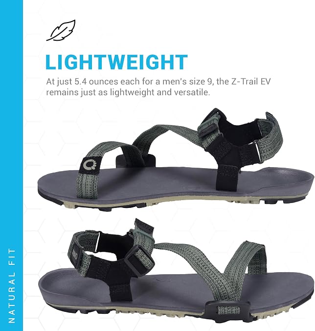 Xero Shoes Men's Z-Trail EV Barefoot Hiking Sandals