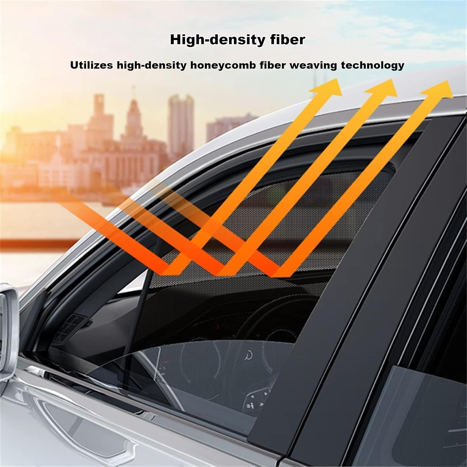 Magnetic Car Window Sun Shade for Toyota bZ4X (2022–2025), Double-Layer Sun-Proof Mosquito-Proof Netting Reduce Heat Buildup Car Side Window Sun Shade,3 4pcs Side Windows
