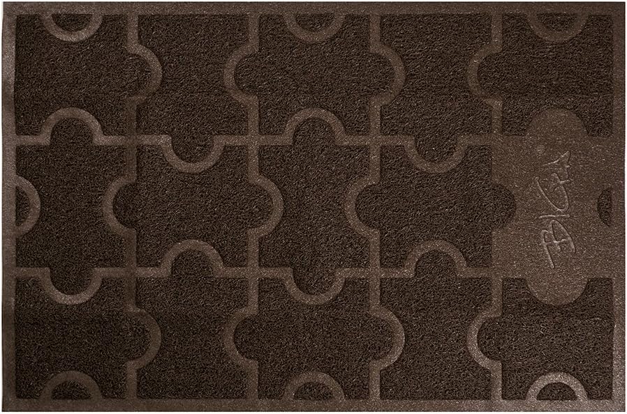 BIGA Large Front Door Mat Rubber Shoe Rugs Welcome Entrance Waterproof Anti Slip Carpet for Outside Inside Patio Entry Way High Traffic Areas Clearance