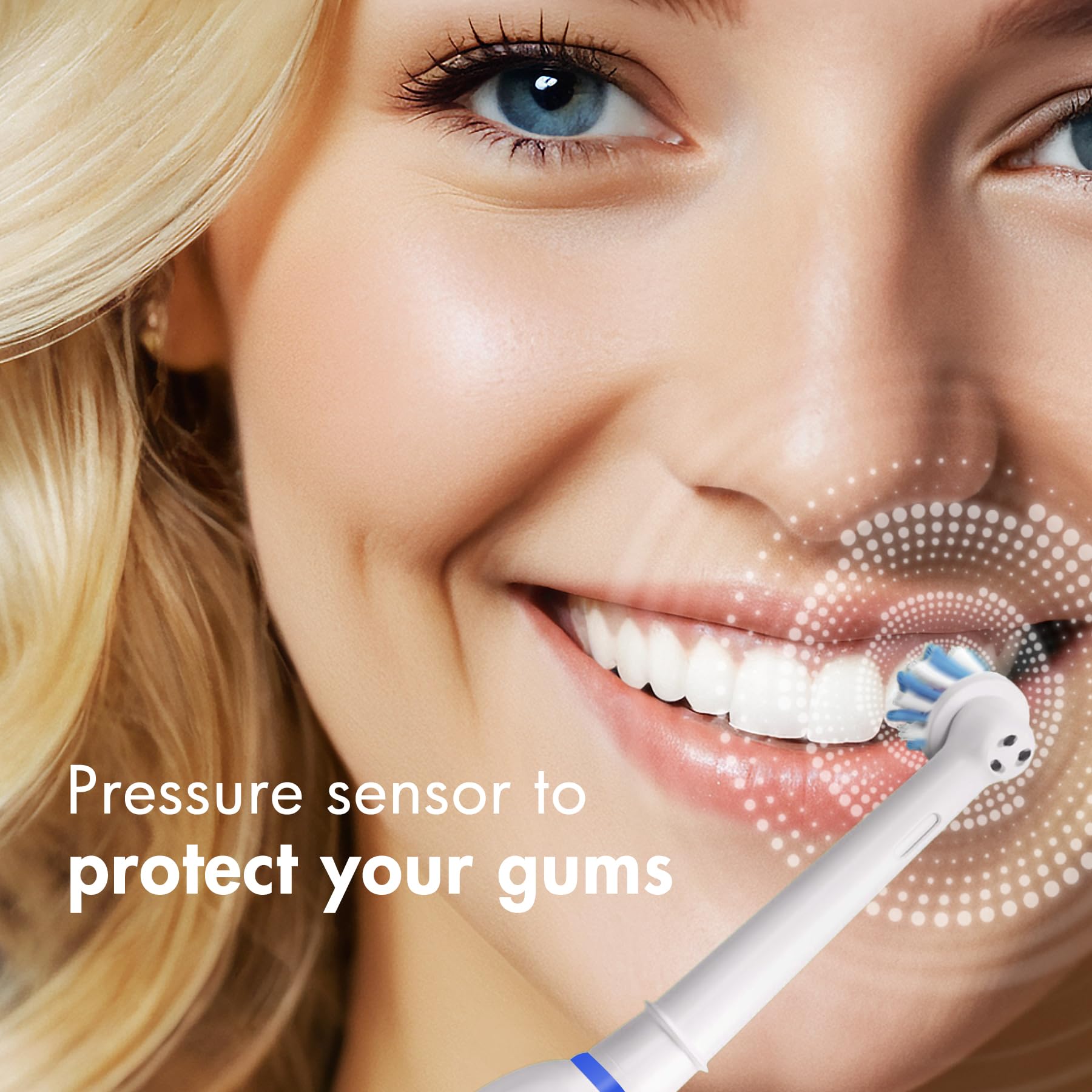 12 cabezales de repuesto para cepillos de dientes eléctricos Oral B Pro 1000, 9600, 500, 7000, 3000, 8000, negro y blanco para el hogar