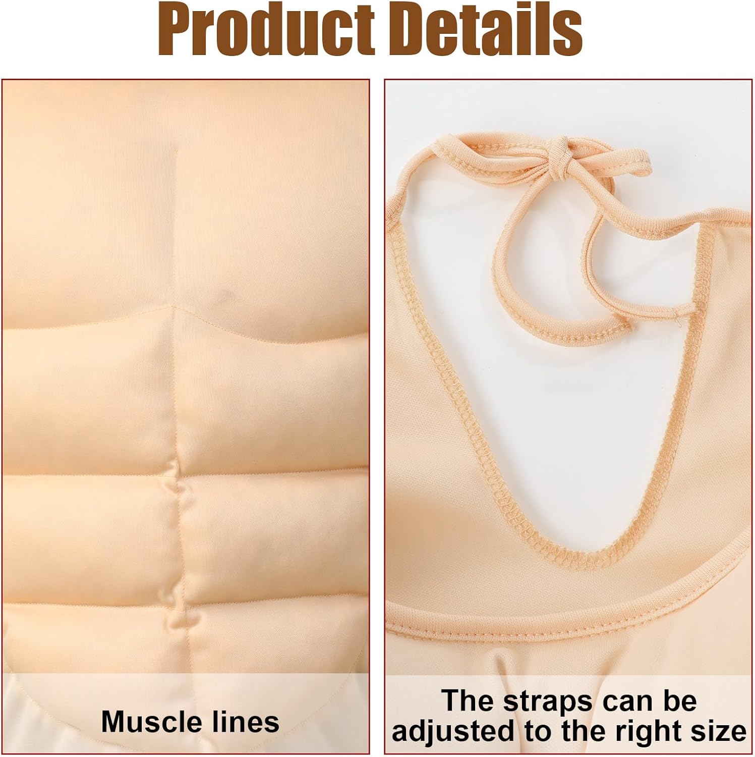 Adult Muscle Suit Costumes Muscle Shirt Halloween Costume for Men Fake Muscles Suit for Halloween Cosplay Dress up Party - Image 3