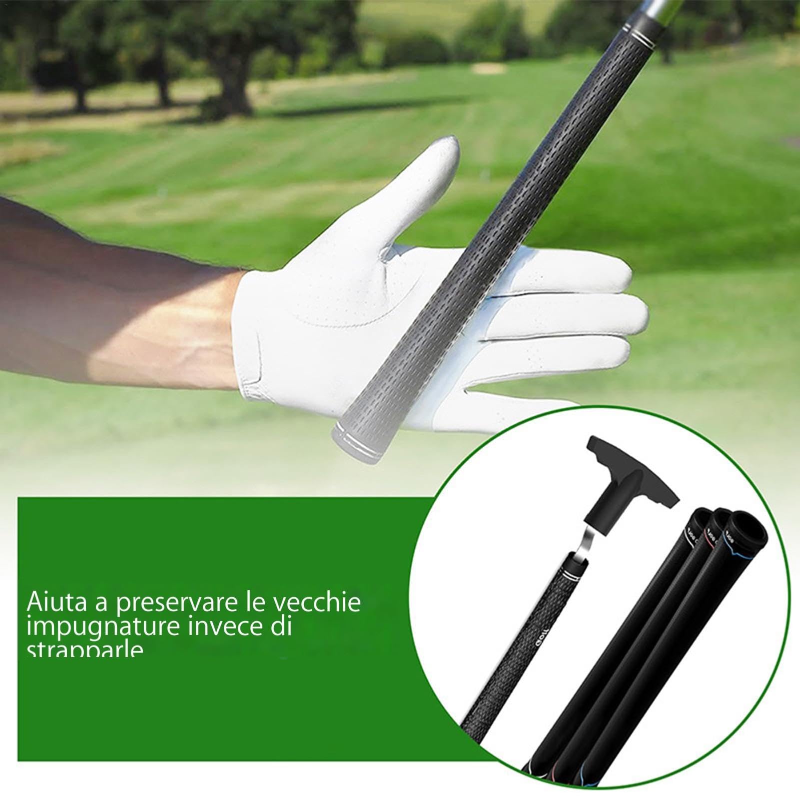Golf Grip Remover, Grip Removal Tool, Golf Grip Saver, V- Grip Remover Grip Installation Tool Golf Grip Tool Golf Grip Replacement V- Tool Grip Removal Aid Golf Tool Remover
