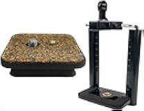 DaVoice 42mm Tripod Quick Release Plate for Ambico V-0554, Promaster 6100 6160 7100, Vivitar, Hakuba, Velbon Sherpa + Cell Phone Tripod Mount Adapter, Compatible with iPhone, Smartphone Camera Stand