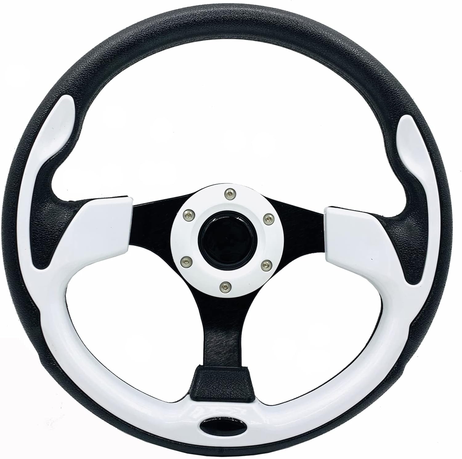 YEHICY White Golf Cart Steering Wheel with Ergonomic Design
