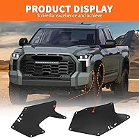 Vista 4 de Protectores de protección contra salpicaduras delanteros con clips compatibles con Tundra Sequoia 2007-2022 con sello de delantal de lodo, aletas