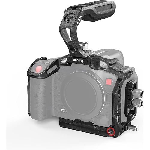SmallRig R5C Camera Cage Handheld Kit for Canon R5 C with Top Handle, Full Cage, Cable Clamp for HDMI&USB-C -3891