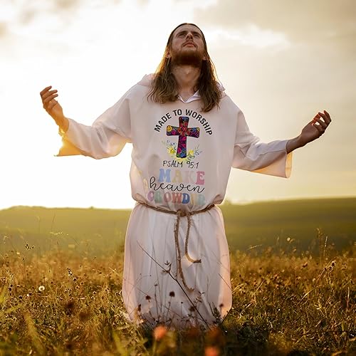 Miniatura 6 de AnyDesign - 20 hojas de vinilo de transferencia de calor de Jesús, varios parches para planchar de Pascua, vinilo colorido impreso HTV adhesivo para