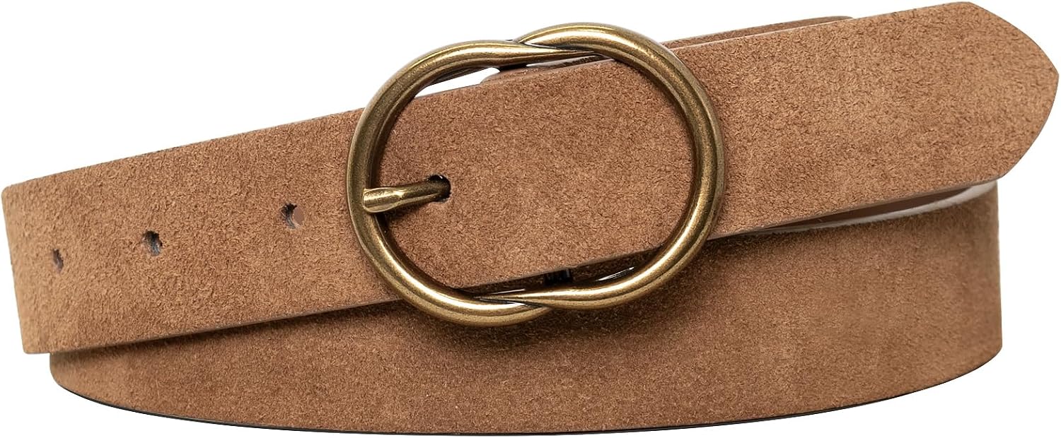 Womens Belt Casual Fashion Leopard Ladies Waist Belt brown Adjustable Black Skinny Belts for Jeans Pants Dress