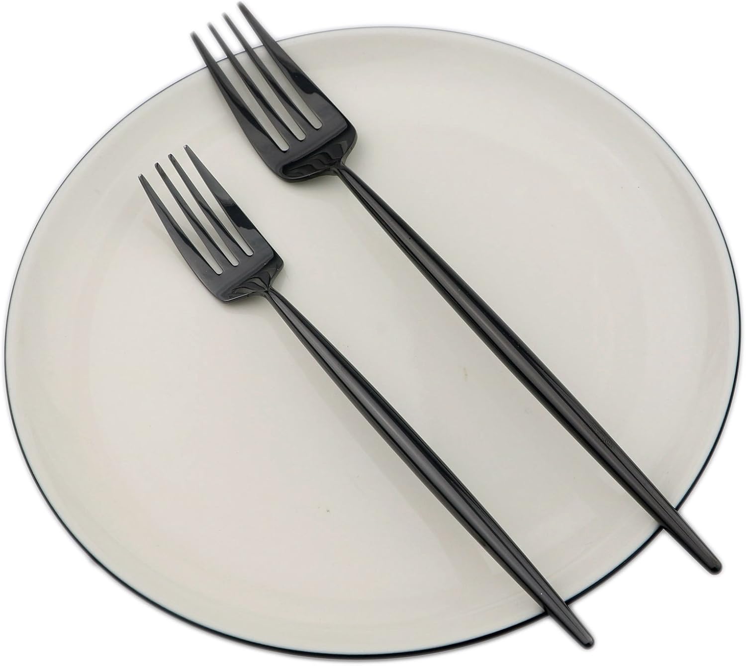 Luxury Black 18/10 Stainless Steel Flatware Set Home Kitchen Restaurant Tableware Cutlery Set, Service for 4, Mirror Finished, Dishwasher Safe