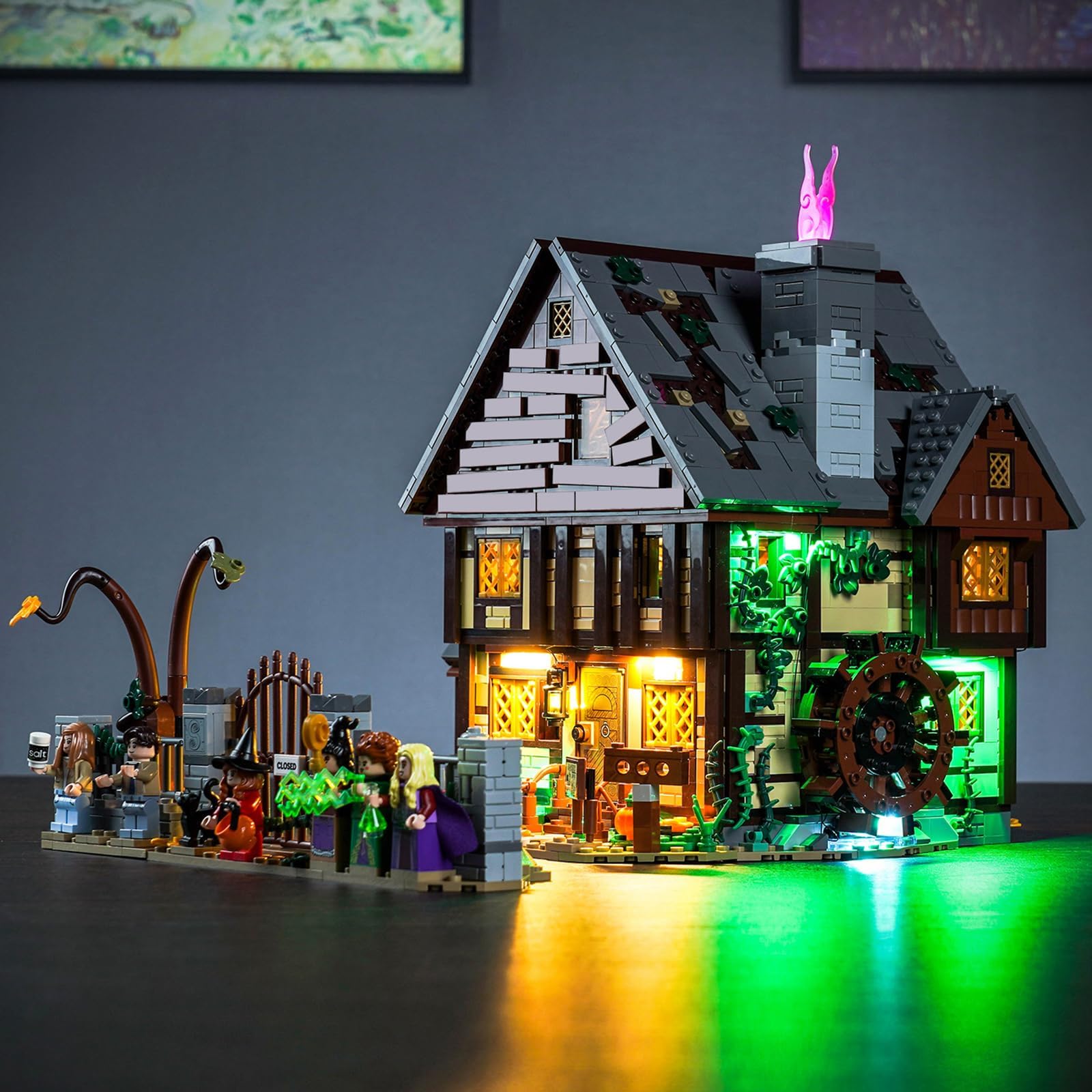 Led Light Kit for Lego Hocus Pocus, Lighting Set for Lego 21341 Disney Hocus Pocus The Sanderson Sisters Cottage - Not Include Models, Just Light Set (Standard Version)