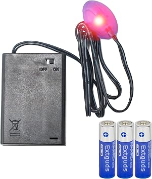 Fake Car Alarm, Dummy Car Alarm,(Batteries Included) Red LED Light Simulate Imitation Security System, Warning Anti-Theft Flash Blinking Lamp (Light-Sensing-Red Light-1 Pack)
