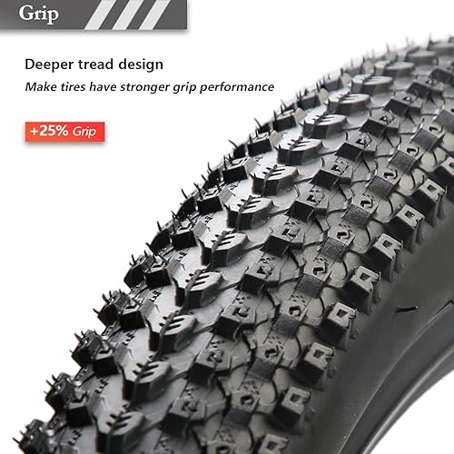 Miniatura 5 de 26 x 2.125 pulgadas, par de neumáticos de bicicleta de montaña, 60 TPI 26 pulgadas, plegables, paquete de 2