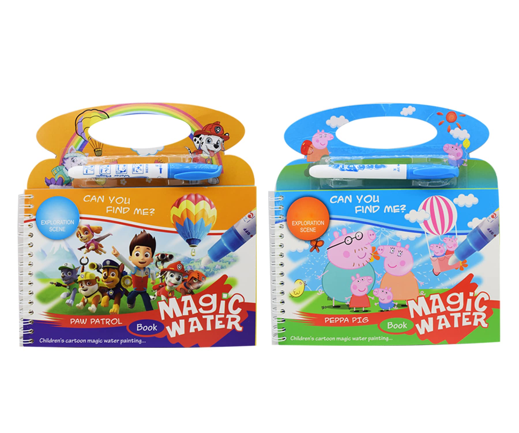 Kidizkart (Set of 2) Paw Patrol and Pig Theme Reusable Magic Water Coloring Book Activity Pad with Pen for Birthday Return Gifts (B0BT97F8LT) Amazon Price History, Amazon Price Tracker