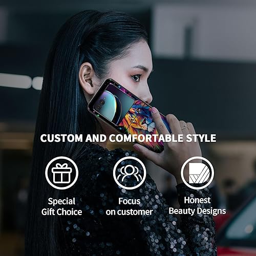 Vista 158 de Funda para Motorola Moto Razr Plus 2023 con protección de pantalla, cubierta trasera de policarbonato duro delgada y ultrafina con patrón de estante