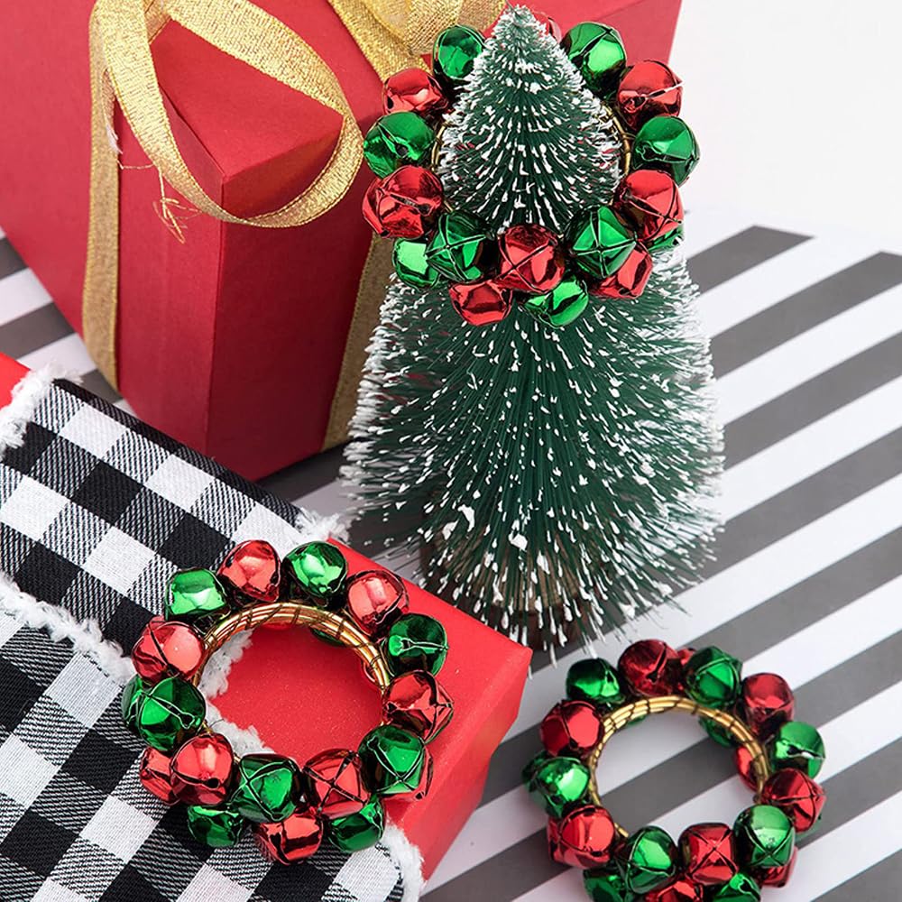Serviettenringe für Weihnachten, 8 Stück, für Esstisch, Dekoration, Urlaub, Party, Zuhause
