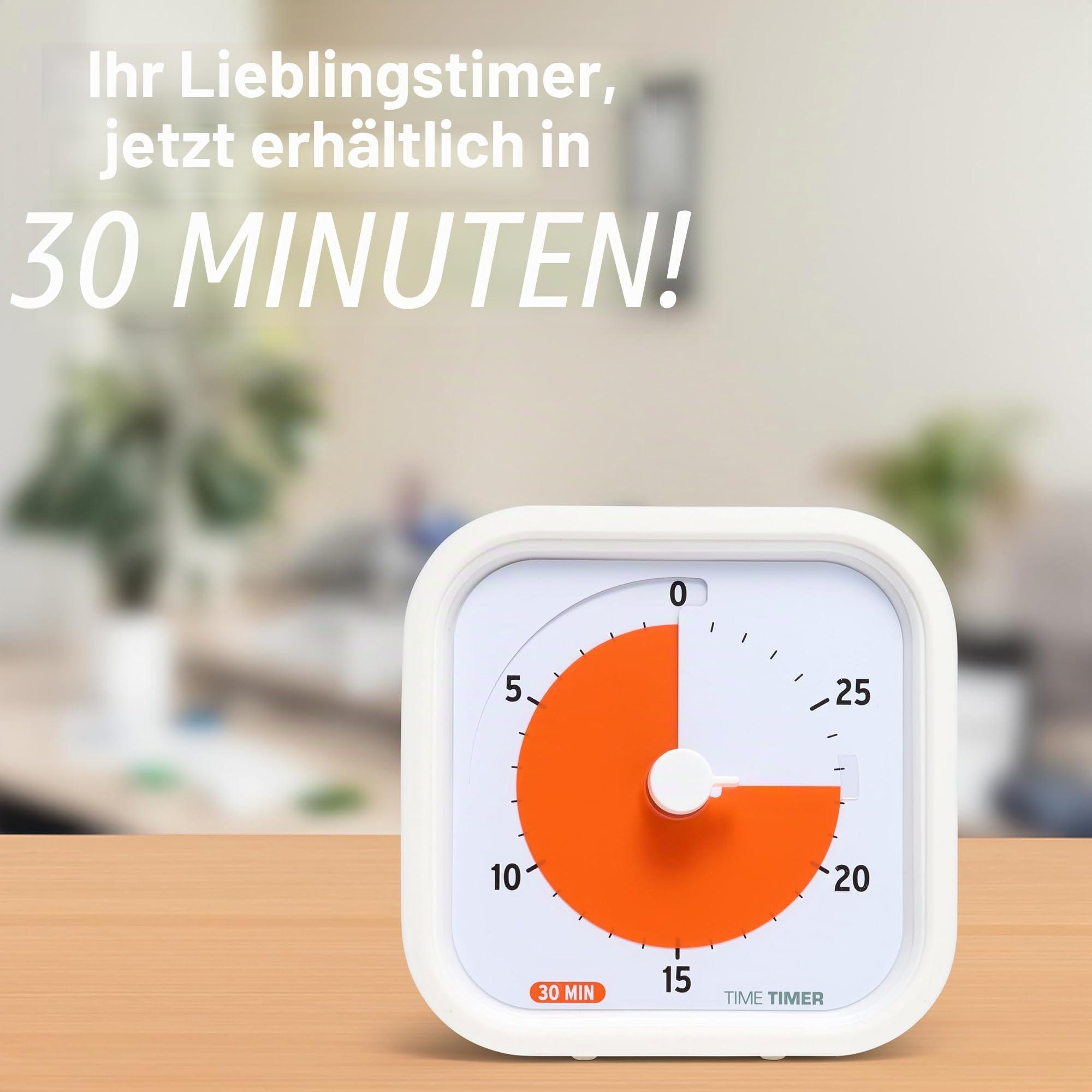 TIME TIMER 30 Minuten MOD Education Edition – Visueller Timer mit Desktop-Software für Kinder im Klassenzimmer, Sitzungs-Timer, Lernwerkzeug und Bürobesprechungen mit leisem Betrieb (30 Minuten)