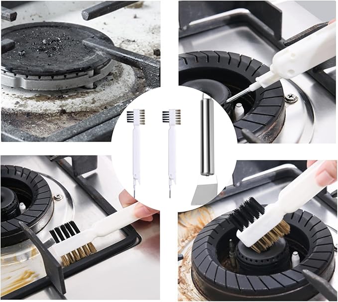 Kit de herramientas para limpieza de estufas 3 piezas miniatura 7